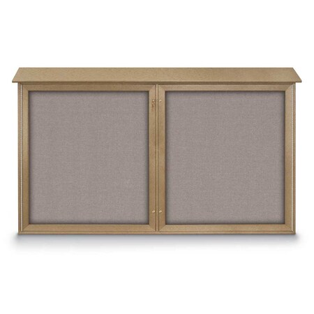 United Visual Products Open Faced Traditional Rounded Corkboard UV646ARC-SATIN-AMETHY
